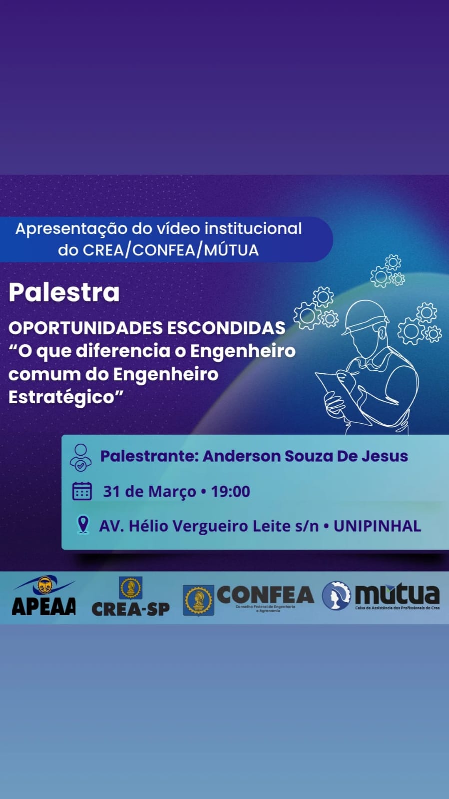 Palestra "Oportunidades Escondidas" reúne estudantes na UniPinhal