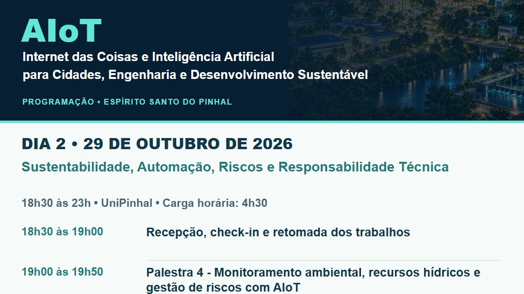 AIoT: segundo dia terá painel "Mulheres que Conectam o Futuro"