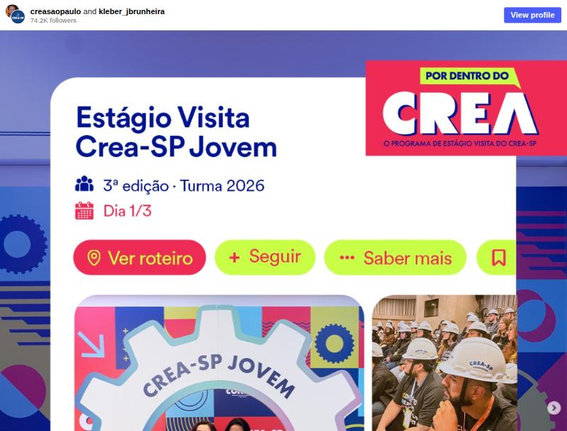 CREA-SP Jovem inicia 3ª edição do Estágio Visita com estudantes de todo o estado